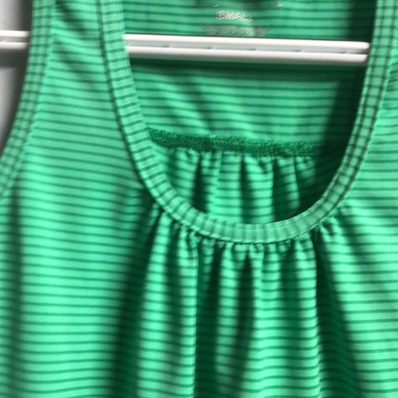 Small lime green striped athletic tank guc - Picture 8 of 11